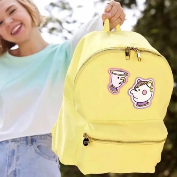 Disney Parks Stoney Clover Lane Beauty & The Beast Patch Yellow Bac… Disney x Stoney Clover Lane Beauty and the Beast Backpack  main image 4